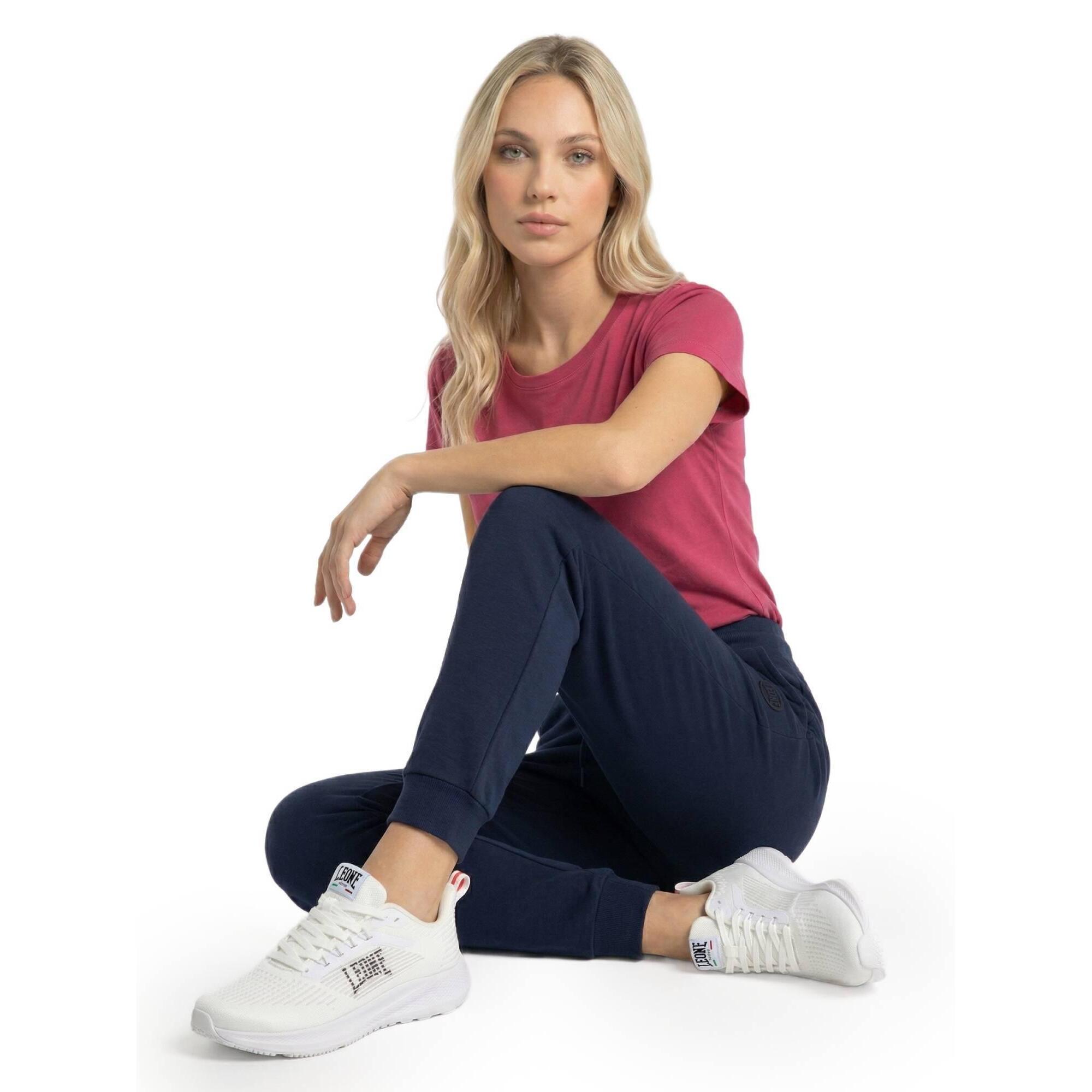 Pantalón mujer Leone 1947 Apparel fit suave con logo tono sobre tono. Comodidad diaria.