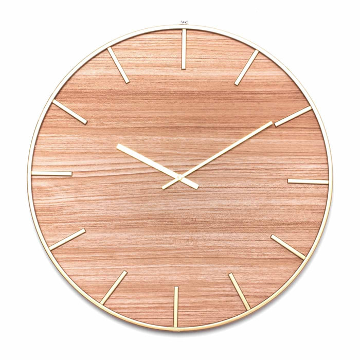 Horloge murale wolver doré 60cm