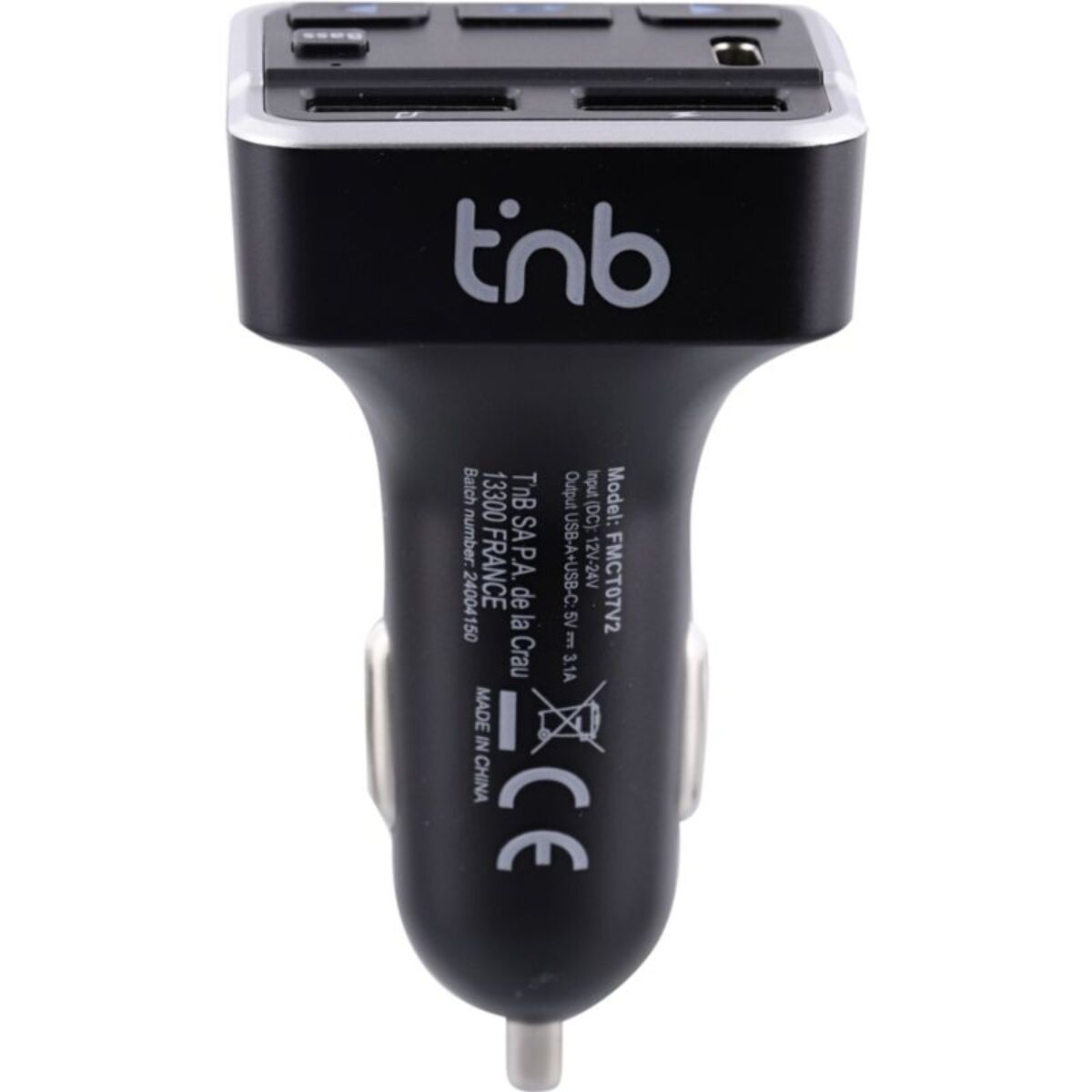 Transmetteur FM TNB FM Bluetooth 4.2 avec kit mains libres