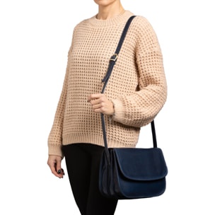 Borsa a tracolla  da donna In Vera pelle Made in Italy 27x20x12 cm