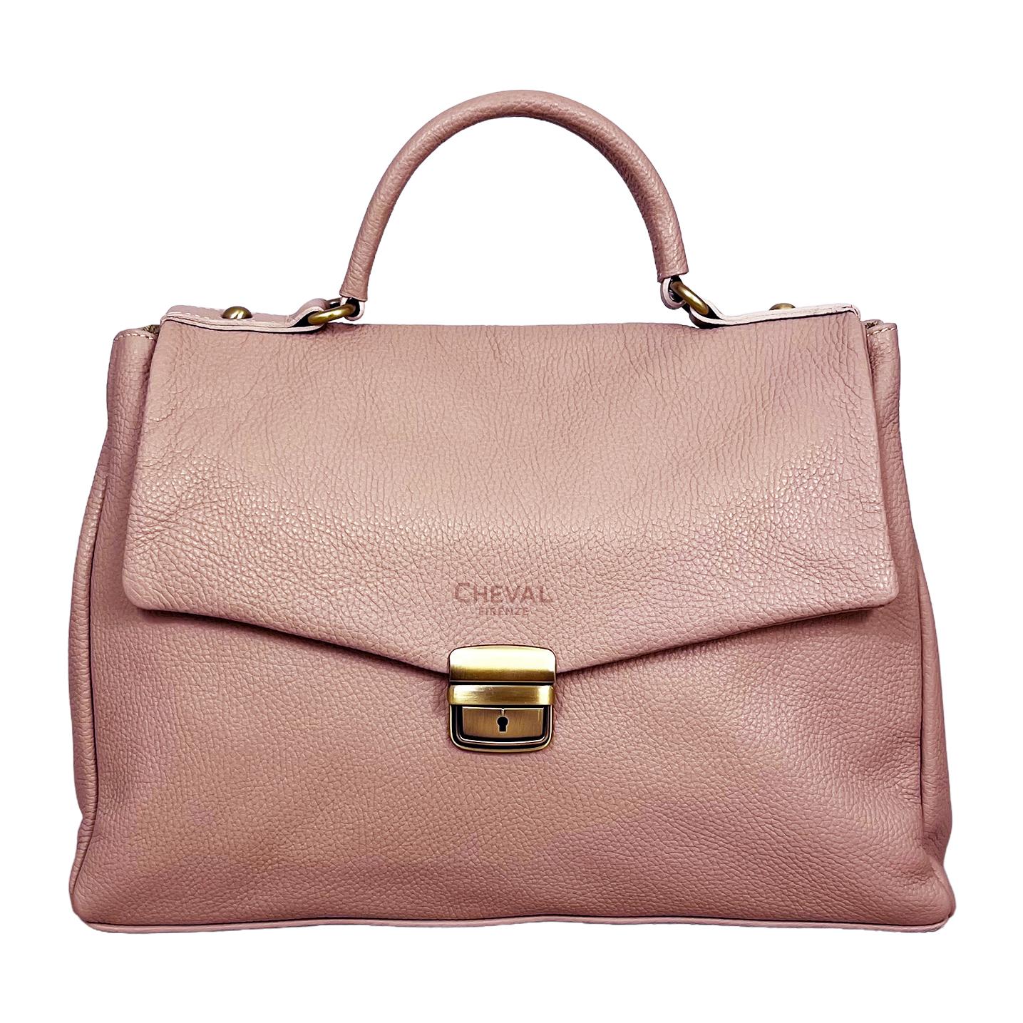 Bolso de Mano Cheval Firenze Aurora Max Rosa Empolvado