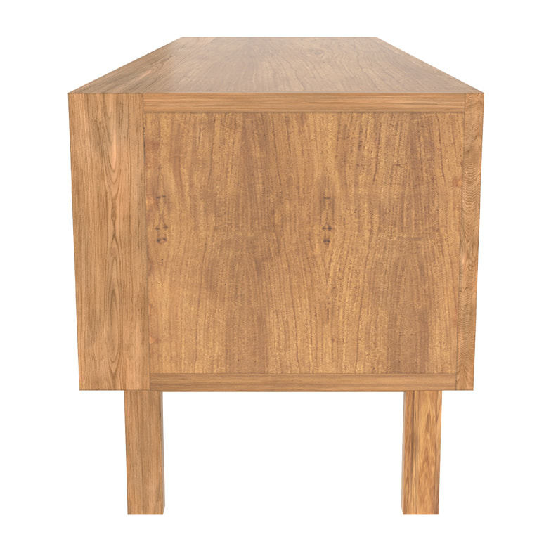 Meuble TV en bois de teck 140 cm - Bormes