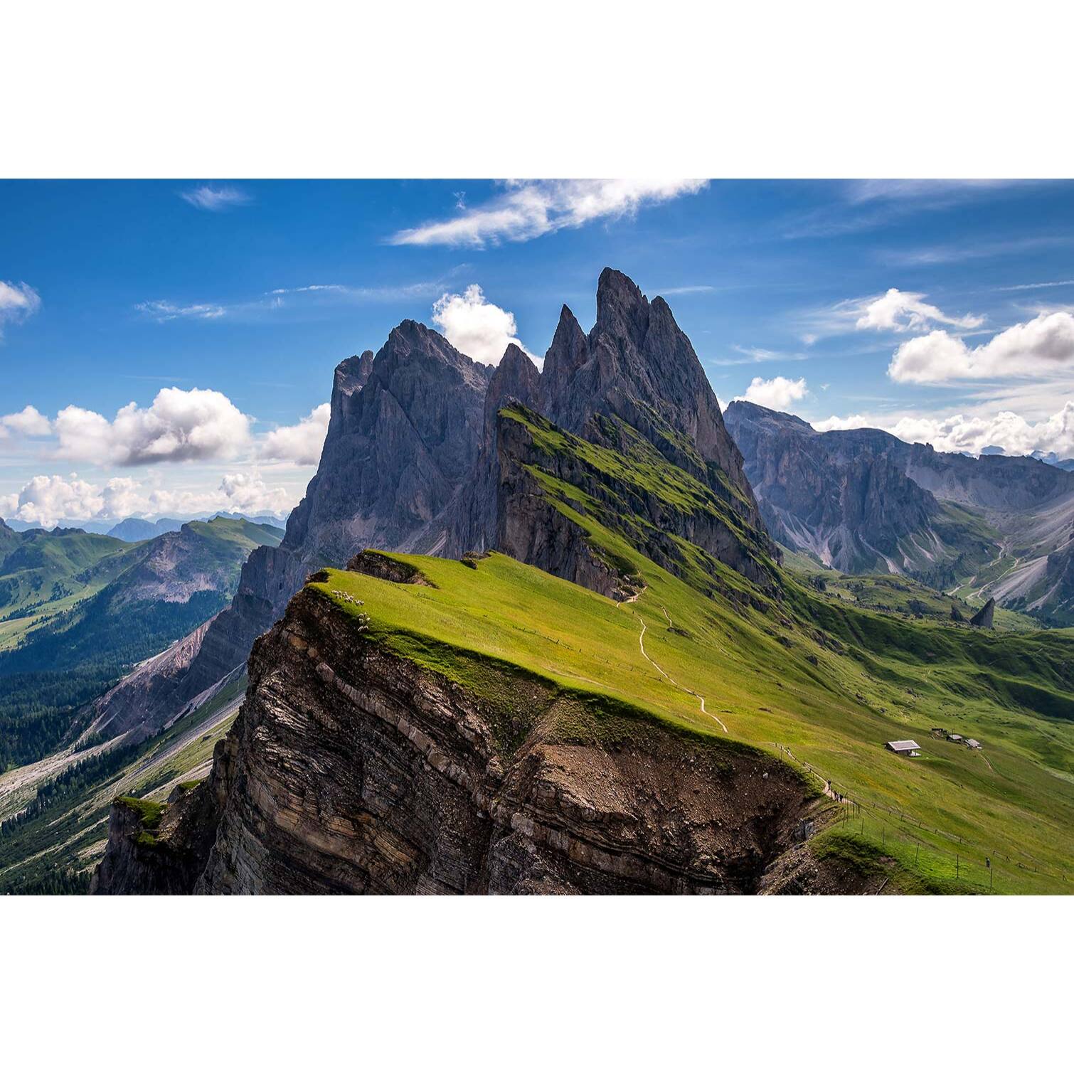 Tableau monde sur le fil du rasoir  Toile imprimée