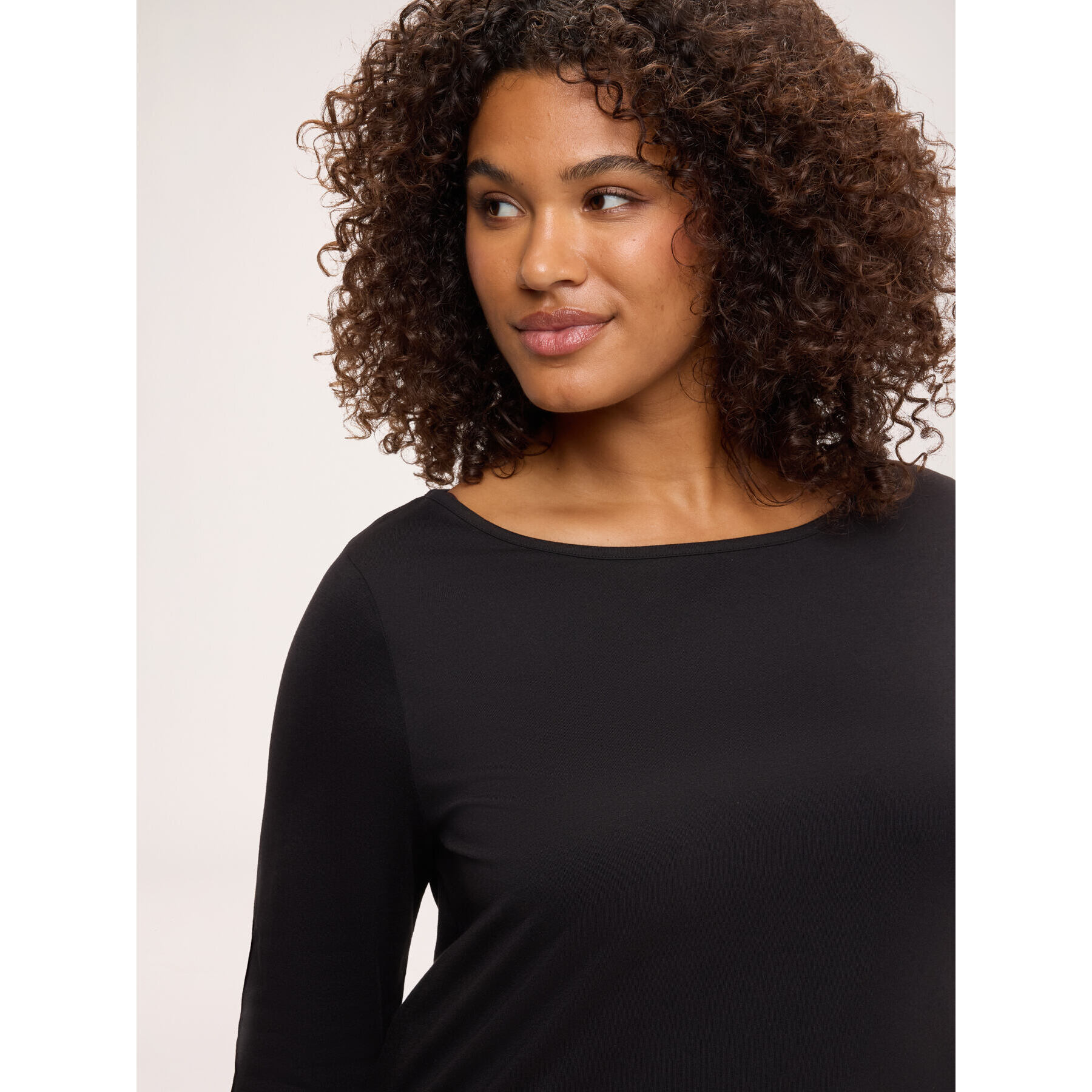 Fiorella Rubino - T-shirt con scollo a barchetta - Nero