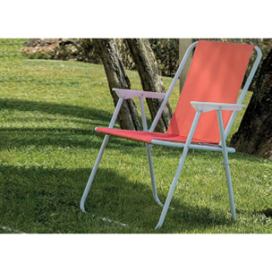 Sedia Camping Spiaggia Pieghevole Con Schienale Modello Miramare