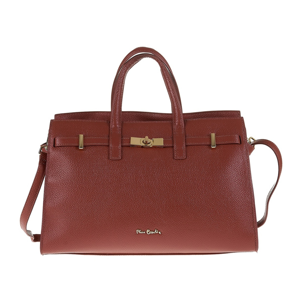 Borsa a mano da donna Made in Italy - Modello Celeste Ultra - 100% pelle - 37.5 x 24.5 x 13.0 cm