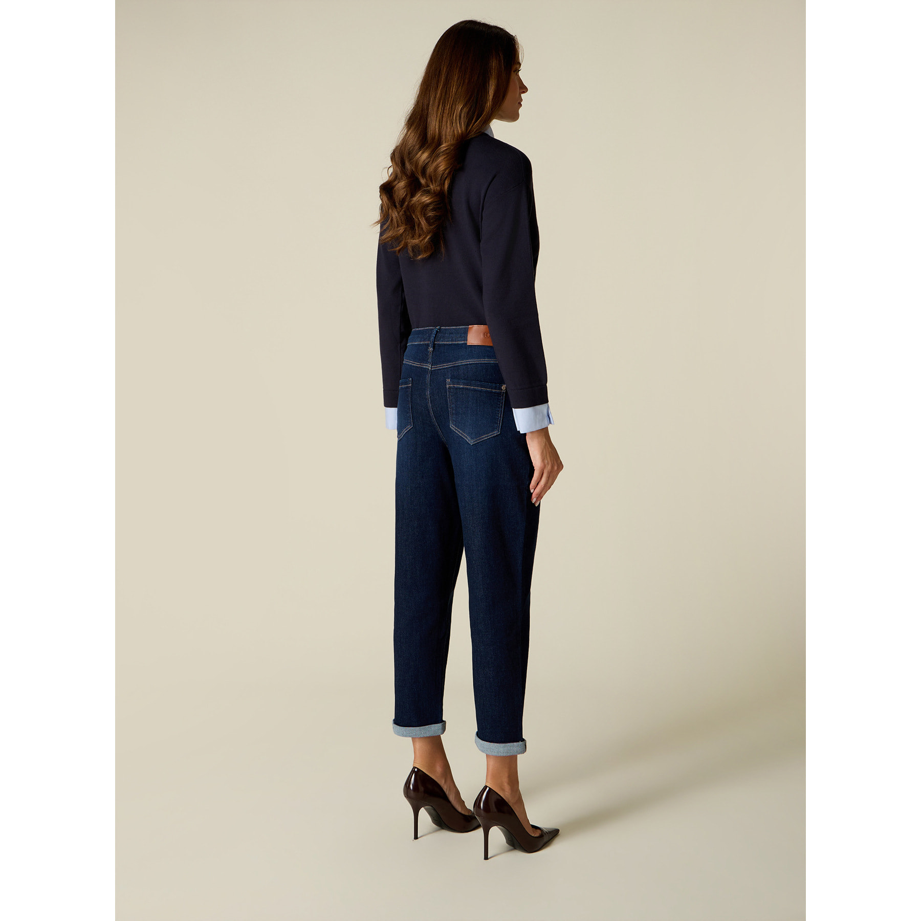 Oltre - Jeans boyslim azul oscuro - Azul
