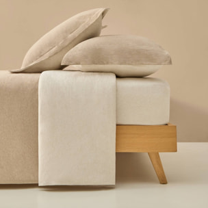 Funda nórdica punto algodón Pulis2 color marron beige