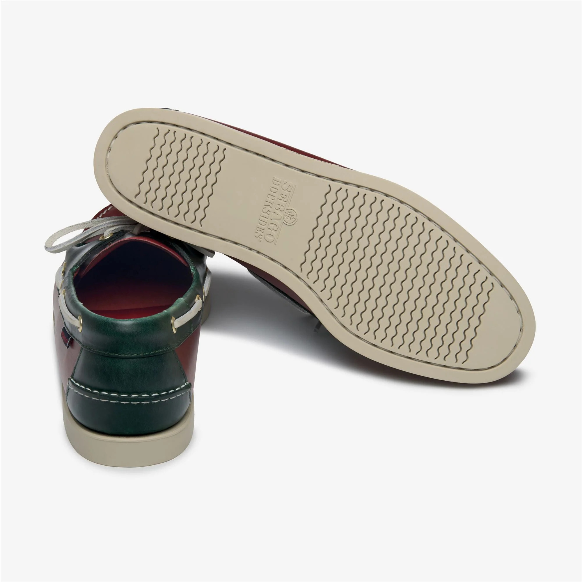 Sebago - Docksides Uomo Rosso - Docksides Portland Waxed