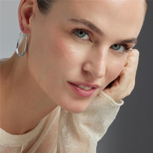 Pendientes Lux by Lux acabadoss en rodio