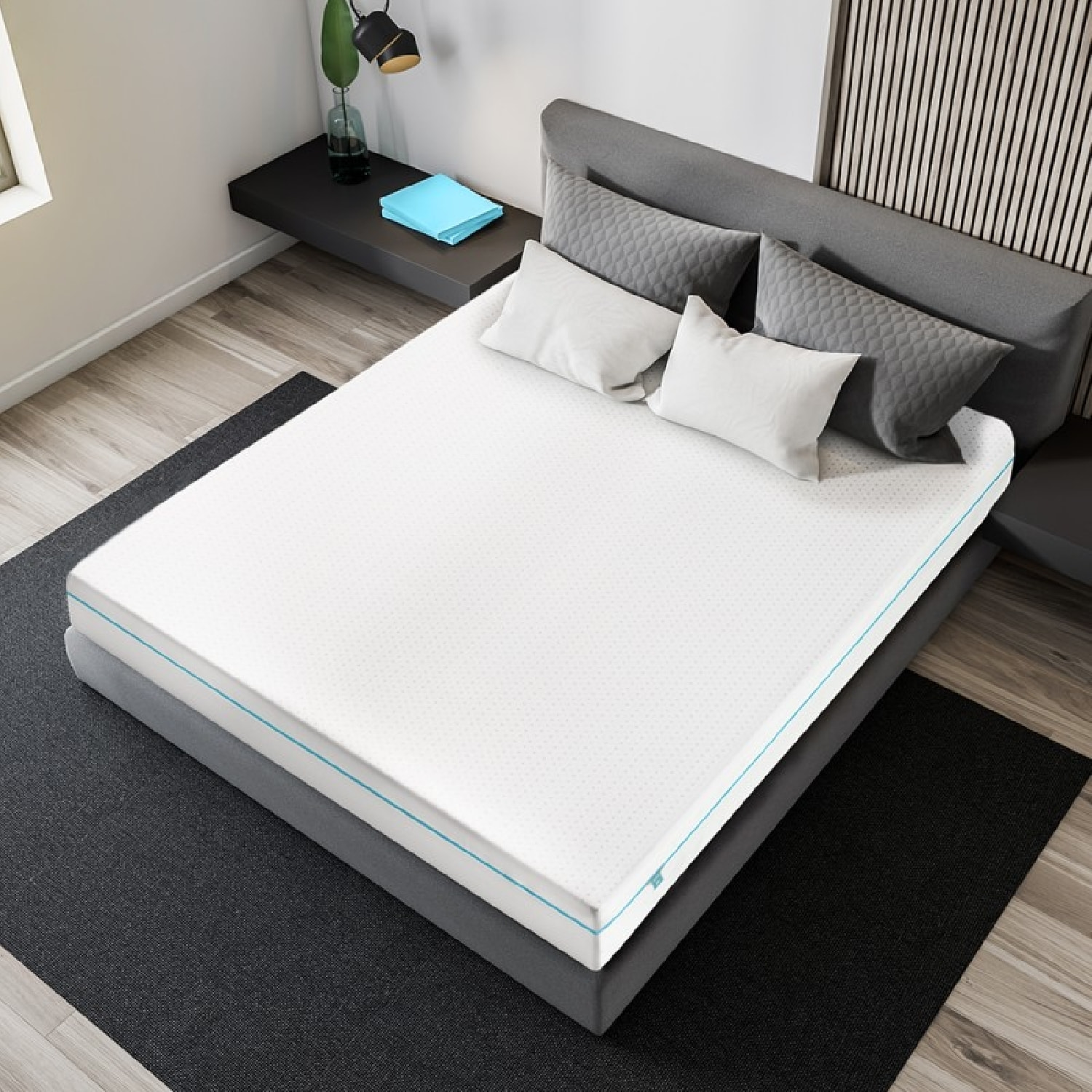 Cecotec Matelas One+ 180 x 200 3 Couches, 18 cm de Hauteur, Haute Fermeté, Noyau