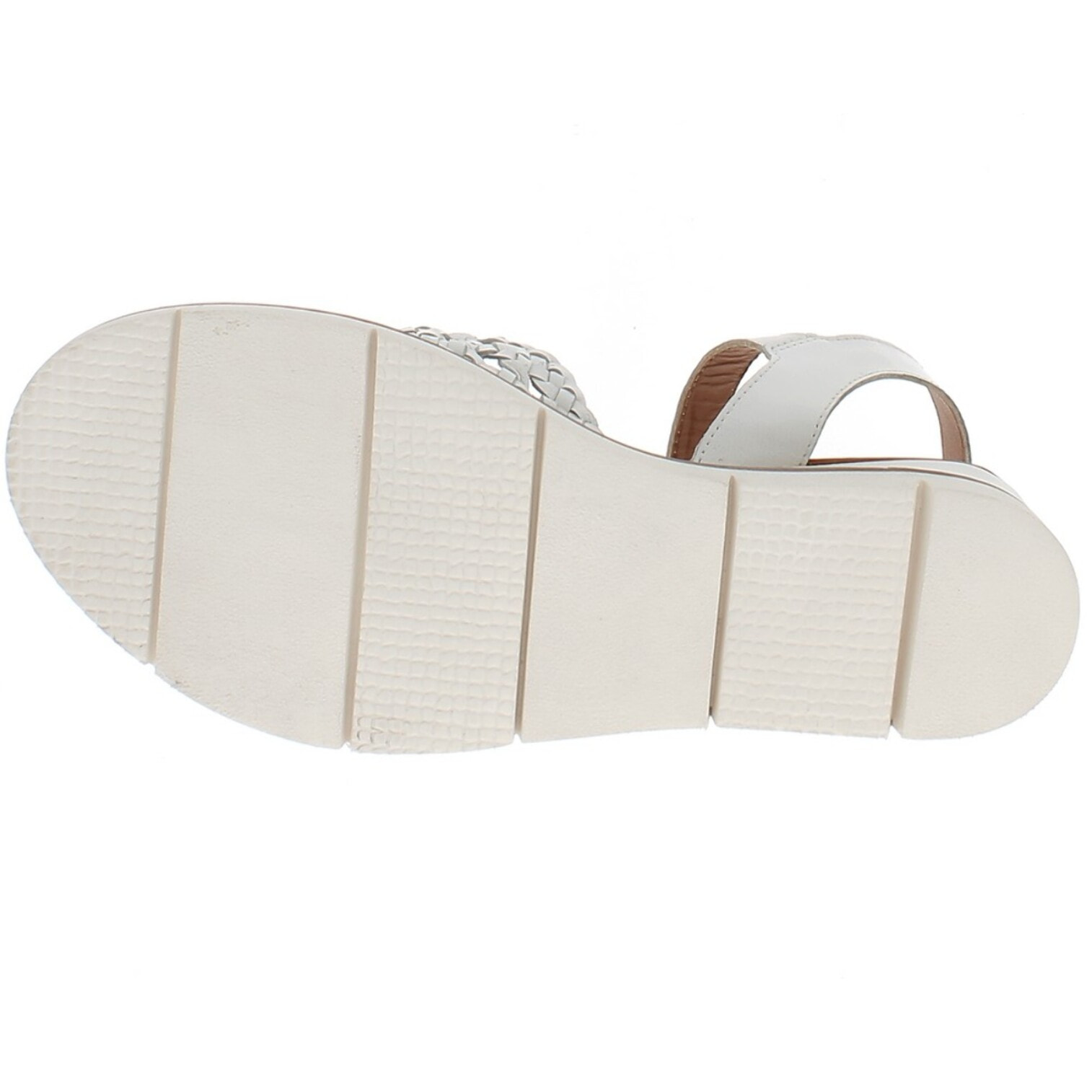 Armata di Mare Scarpe Donna Sandalo in Pelle Incrociato con Cinturino Laterale AMD 1V3742 White