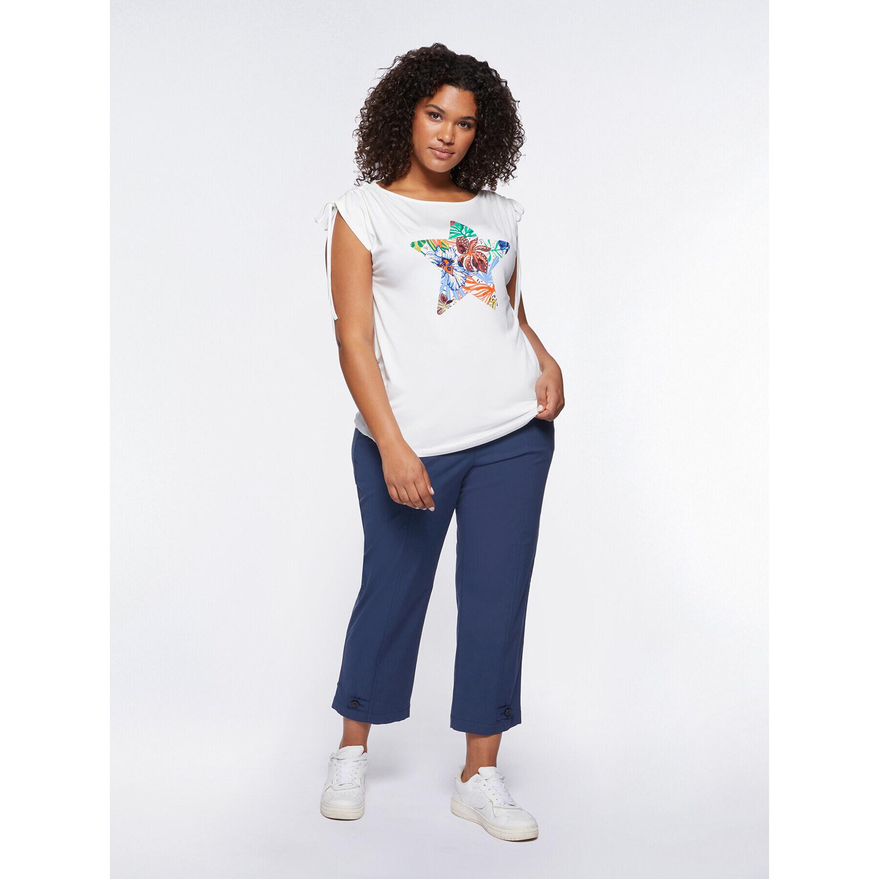 Fiorella Rubino - T-shirt con stella stampata - Bianco