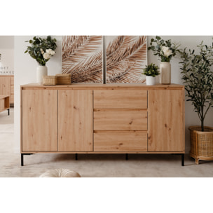 Buffet en bois avec placards et tiroirs ANTILA