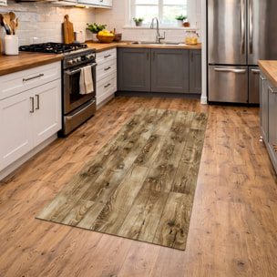 CASSESE HOME Passatoia/Tappeto Bordato in Poliestere con Retro Antiscivolo in PVC Made in Italy_Dec.1081