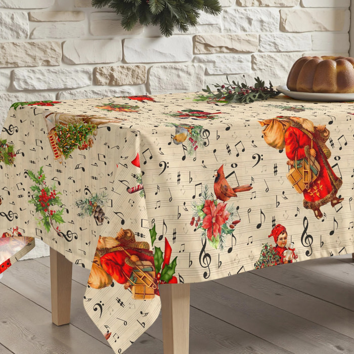 Nappe en résine Anti-tâches Christmas Partitura