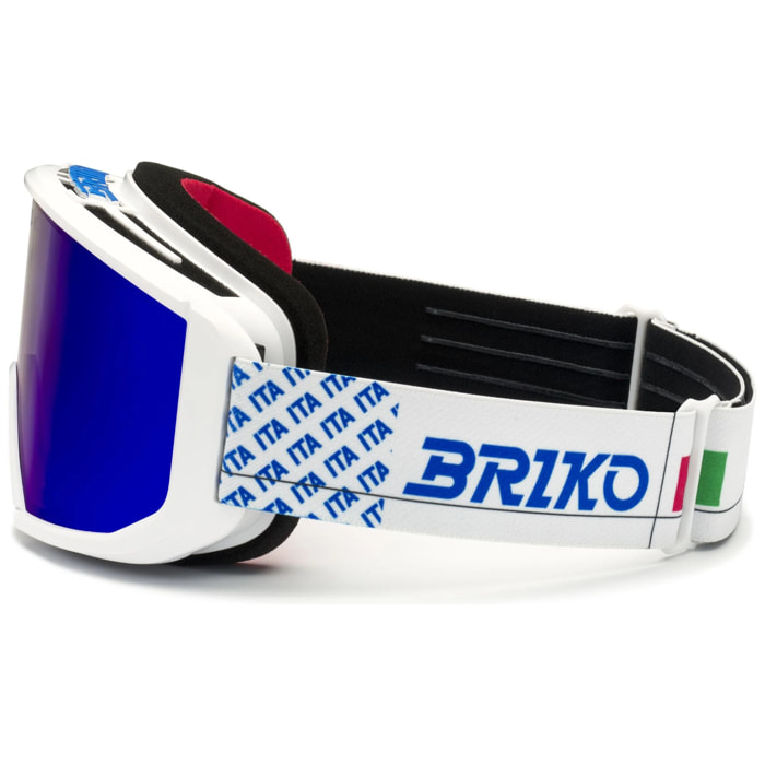 Briko - Maschere /Occhiali Protettivi, Uomo Donna, Bianco - Vulcano Mask Italia