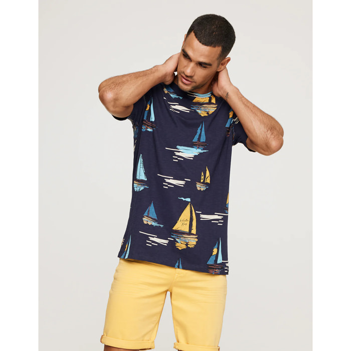 Camiseta Manga Corta Barcos - Sloopy