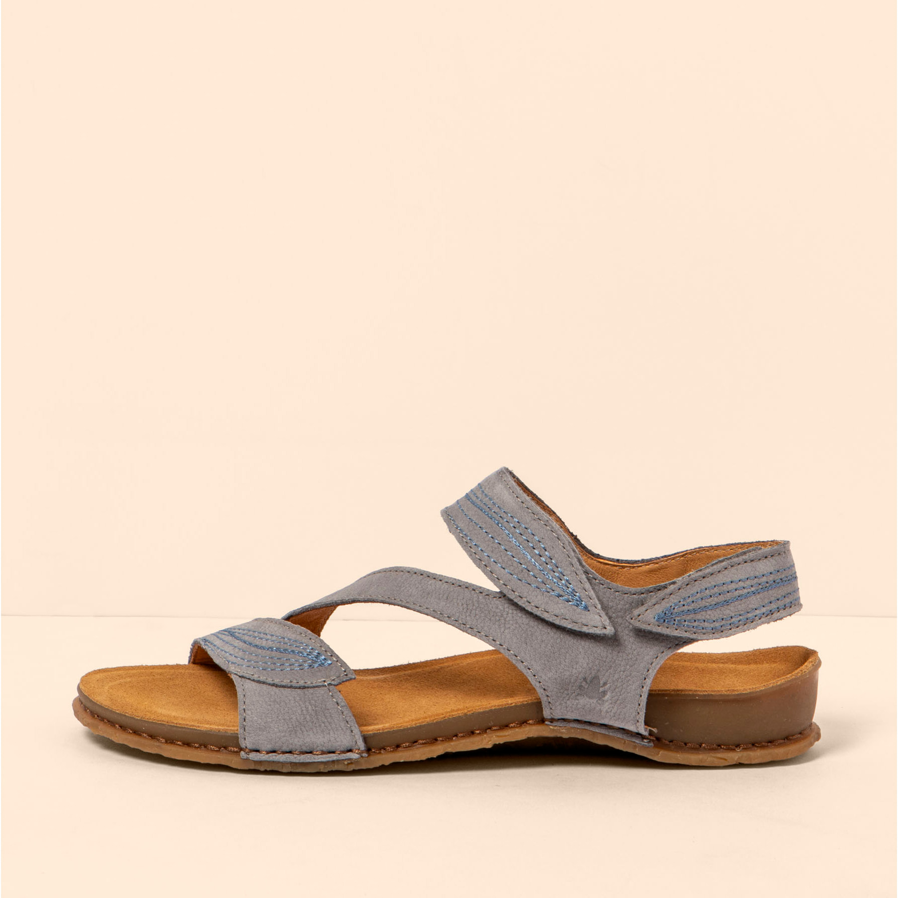 Sandalias N5810 NOBUCK LAVADO DENIM/PANGLAO color Denim