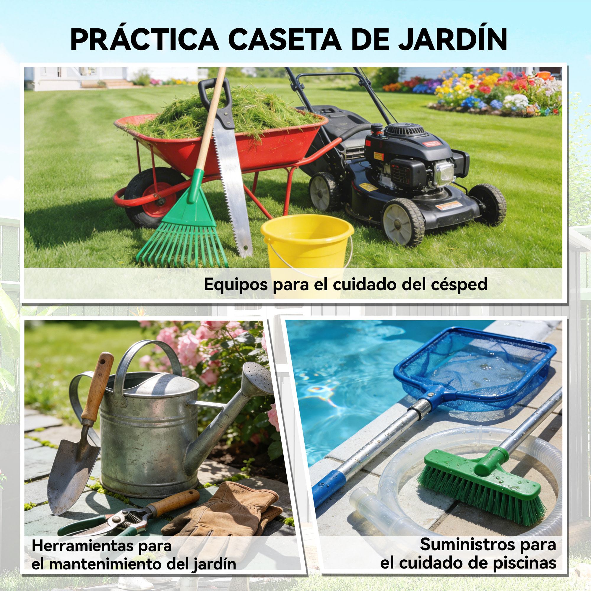 Caseta de Jardín Exterior 1,37 m², 163x90x179 cm, Cobertizo de Jardín Exterior Metálico con Puerta con Pestillo y Ranuras de Ventilación, para Almacenamiento de Herramientas, Verde