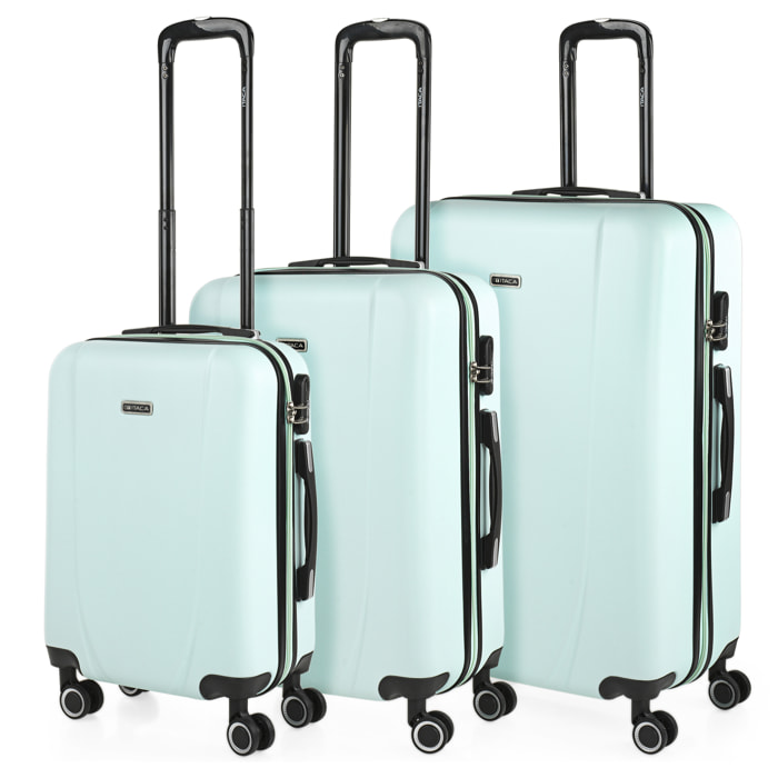 Maleta Itaca Tiber Set De 3 Unidades Verde Menta