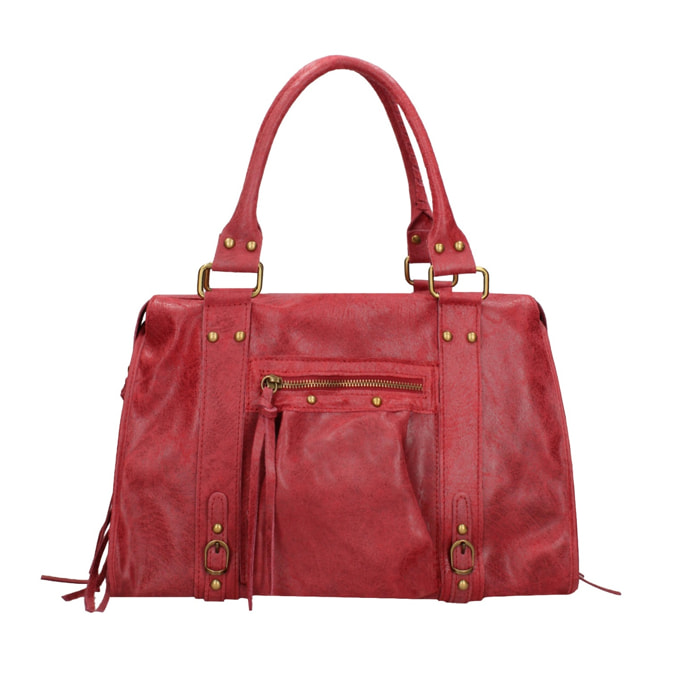 Borsa a spalla da donna - Modello Clara - Vera pelle - 41.0 x 28.0 x 13.0 cm
