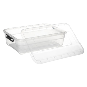 Boîte en plastique transparente "Solutions+" 26,5L