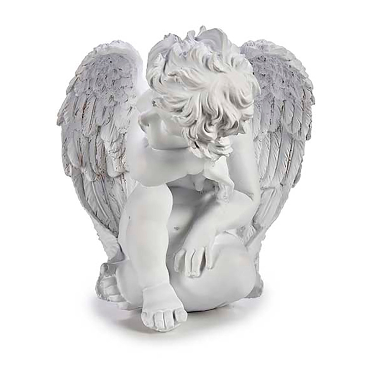 Figura de poliresina diseño angel durmiendo.