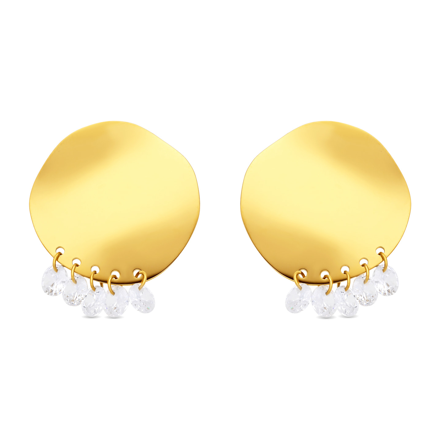 Pendientes Oma acabado oro amarillo 18k