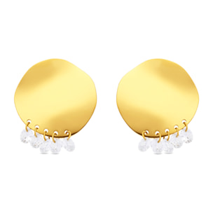 Pendientes Oma acabado oro amarillo 18k