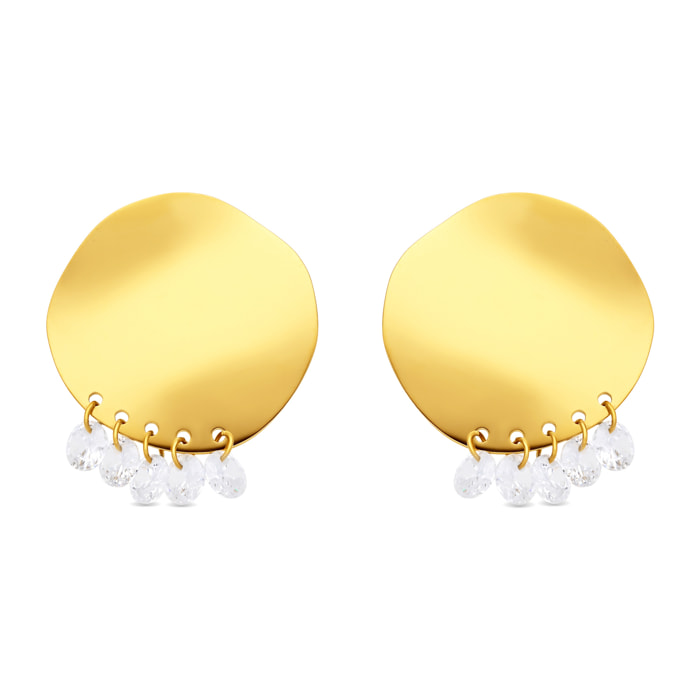 Pendientes Oma acabado oro amarillo 18k