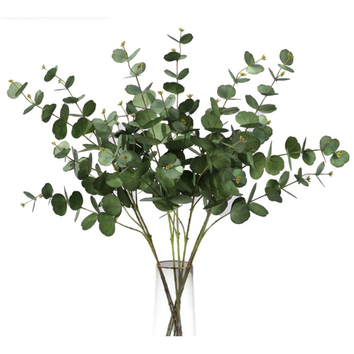 Fleur décorative feuille verte clair h73cm
