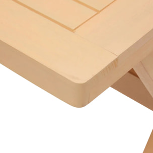 Table de jardin 2 places Xenia eucalyptus 70x70cm