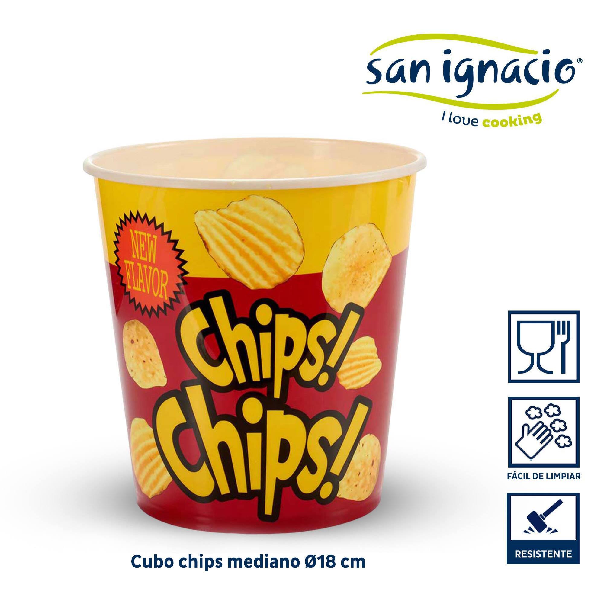 Cubo chips mediano redondo colección leknes