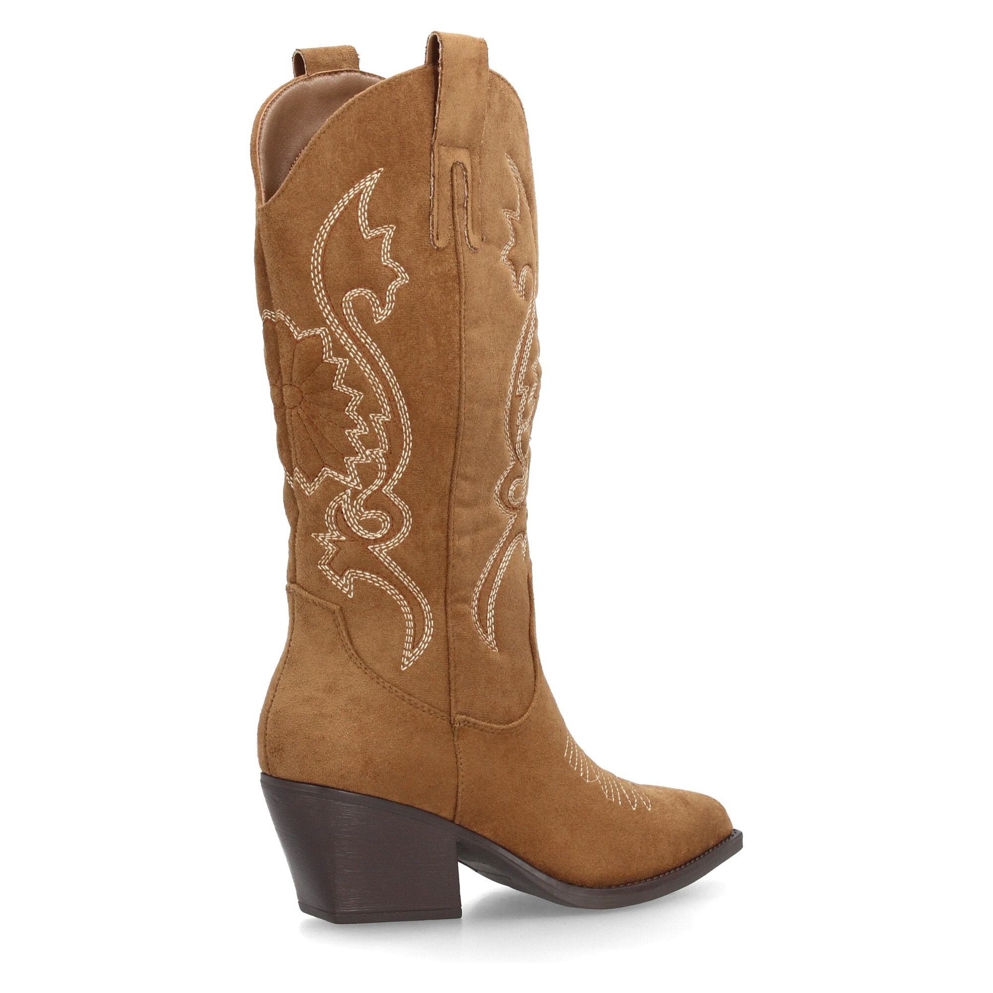 Bota cowboy de caña alta con bordados