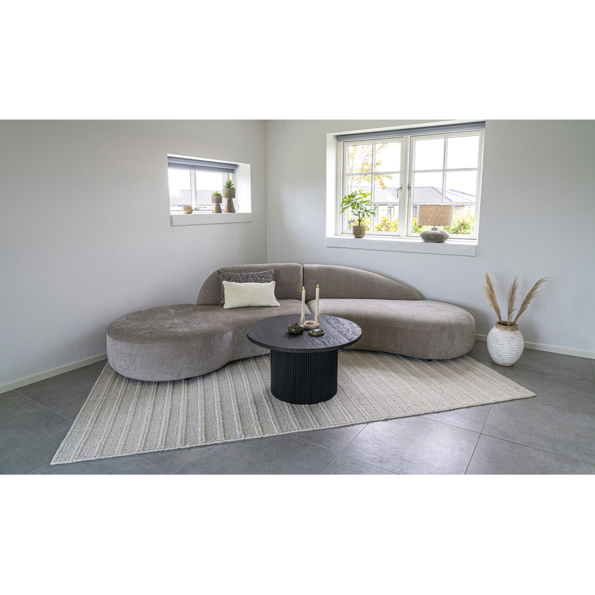 Tavolino da caffè Boavista rotondo marrone scuro ø80x45 cm