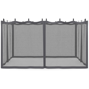 Moustiquaire pour pergola bioclimatique 4x3m
