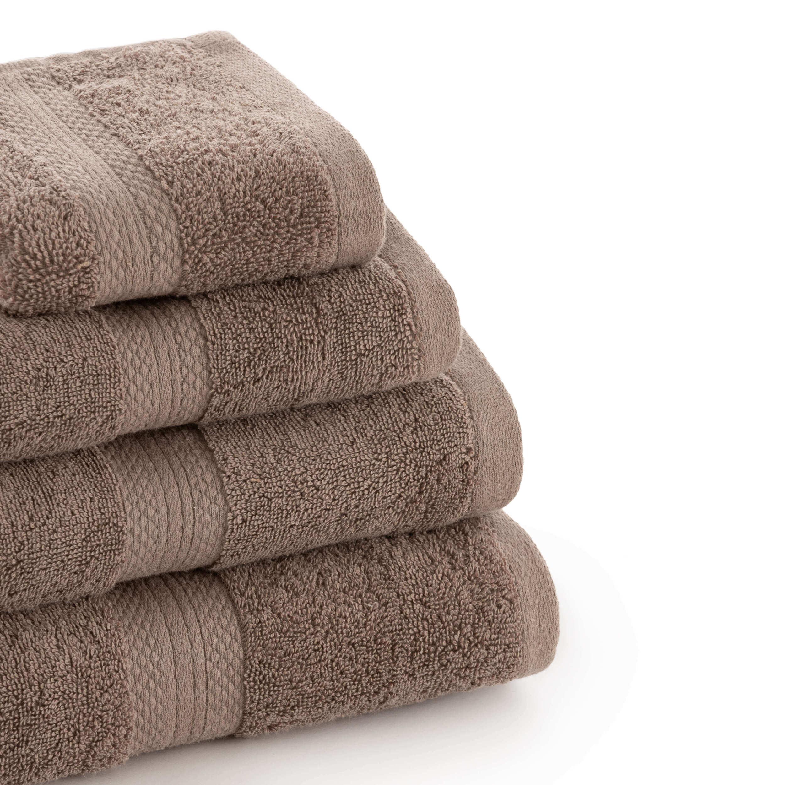 Serviette de bain 100% coton peigné 650 gr Taupe