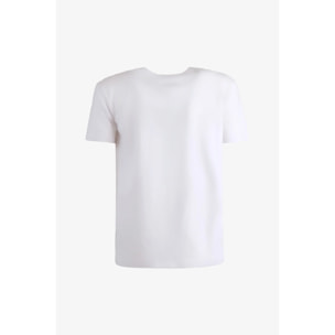 T-shirt Esercito a maniche corte bianca donna