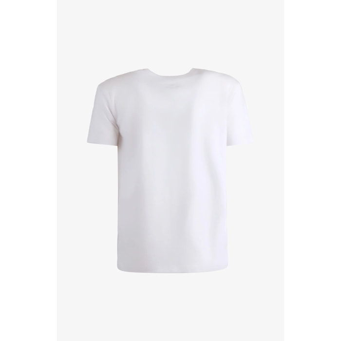 T-shirt Esercito a maniche corte bianca donna