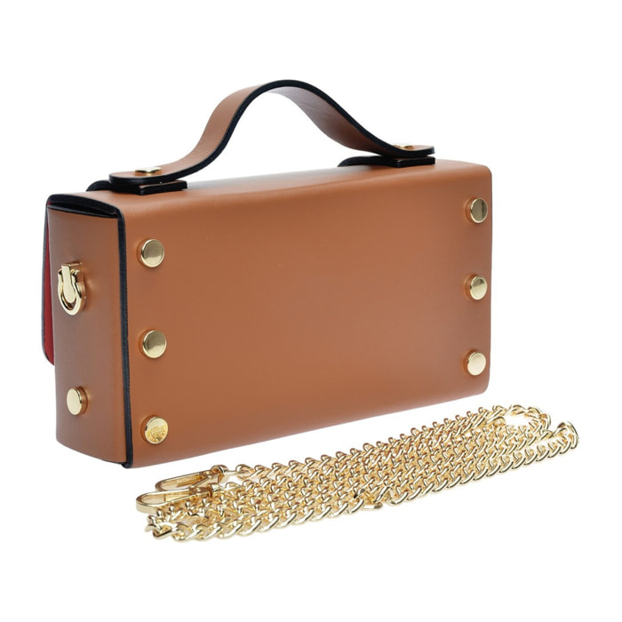 Borsa a mano Anna Luchini Cammello