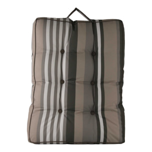 Matelas extérieur à rayures - Naturel