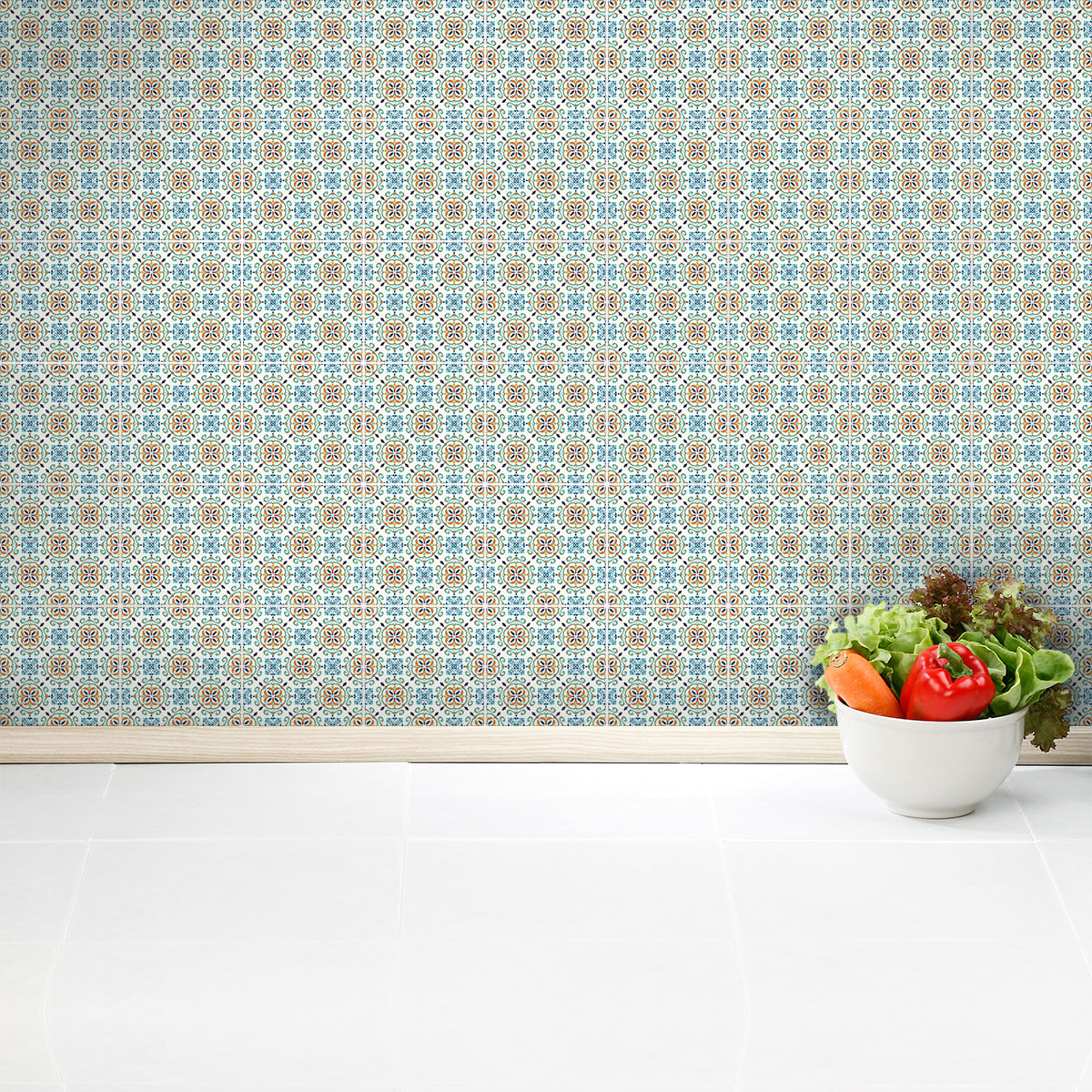Stickers muraux - Sticker Mural Carrelage adhésif Cuisine Salle de Bain - 30 STICKERS CARRELAGES AZULEJOS GIANLUCA