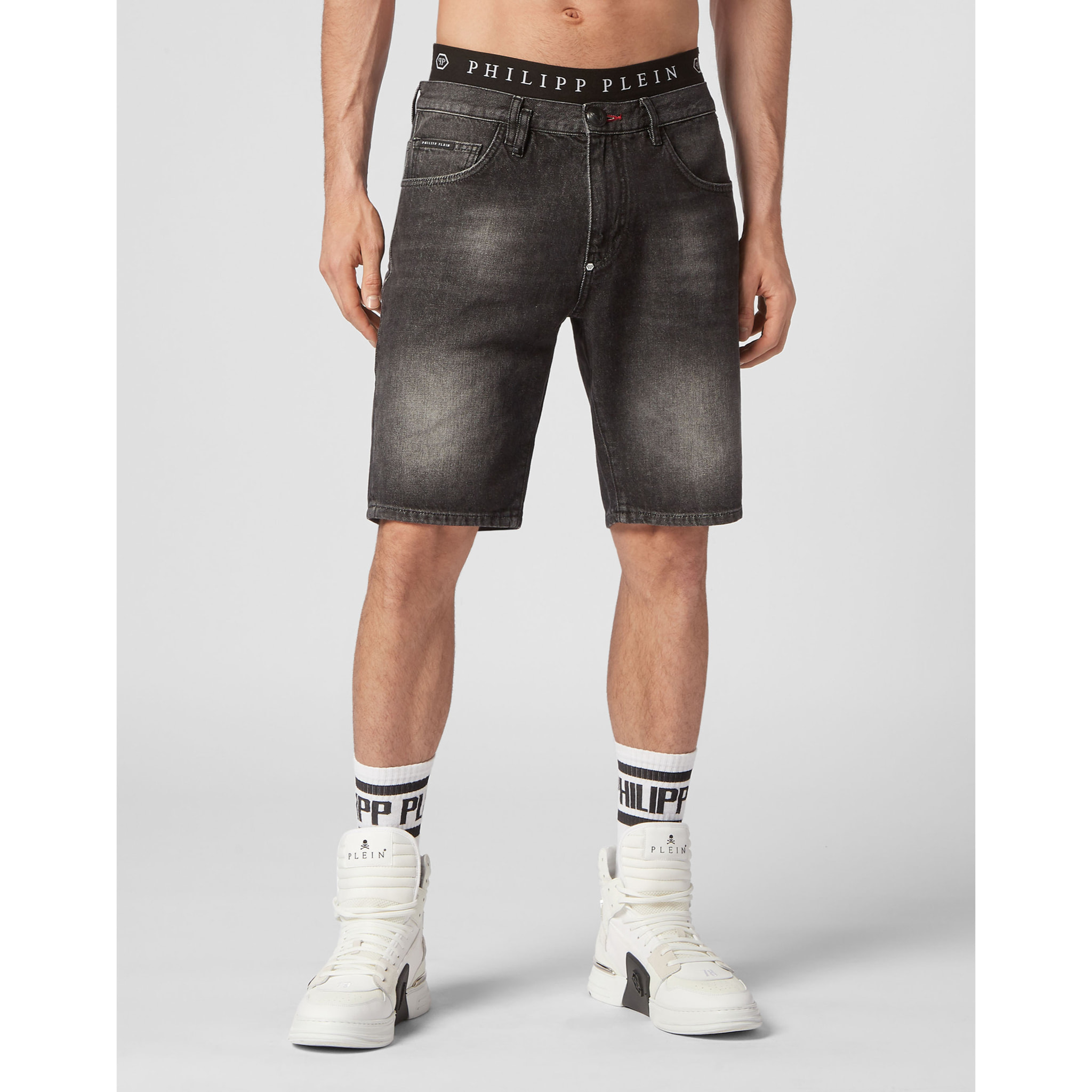 PHILIPP PLEIN Denim Shorts