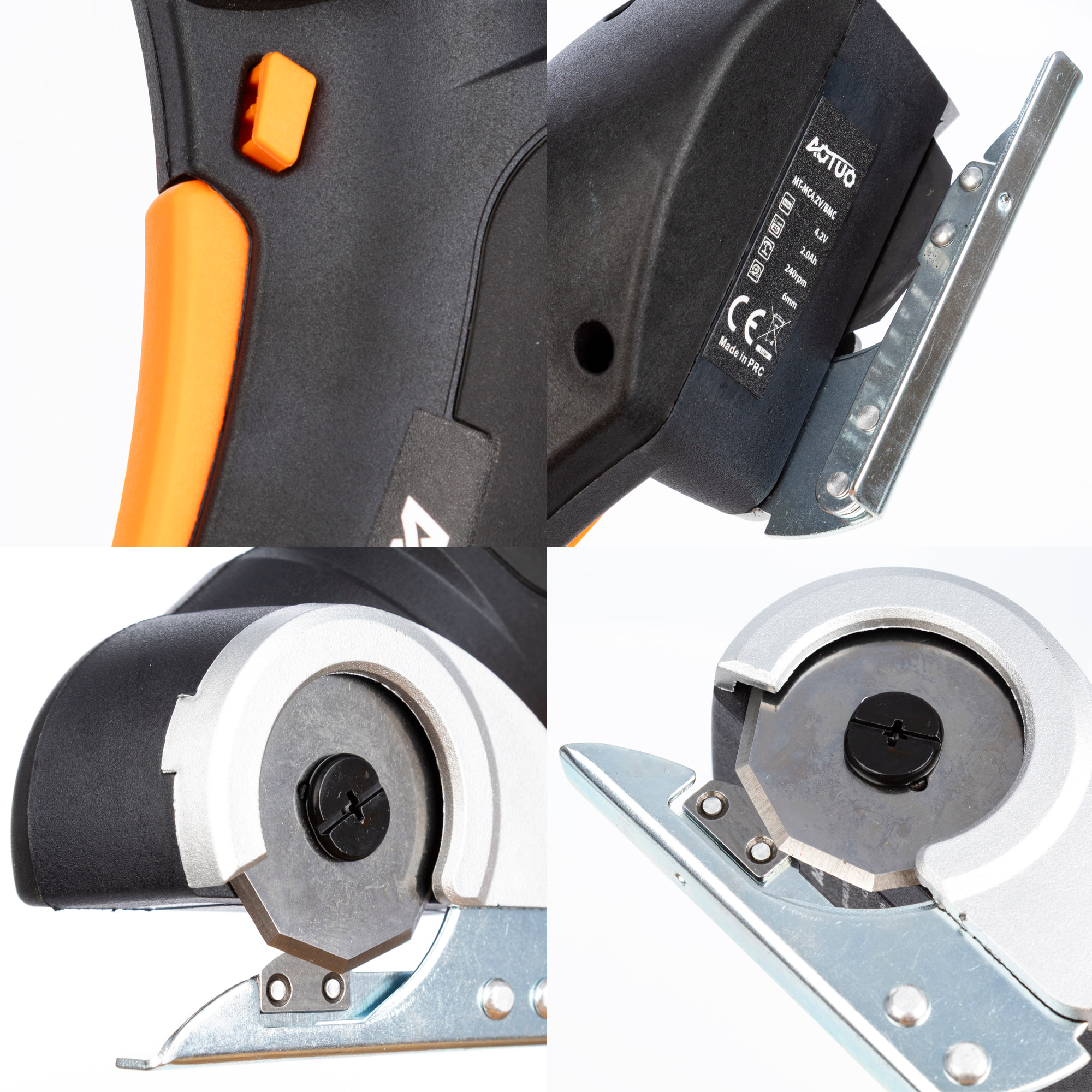 Mini cortadora eléctrica inalámbrica con batería recargable de 2000mAh, 240 rpm.