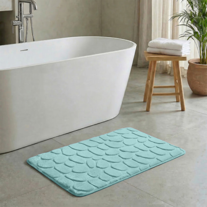 Tapis de bain Microfibre PEBBLE Vert pastel MSV
