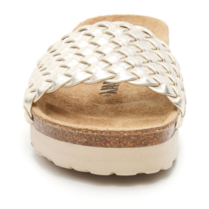 SANDALO CON ZEPPA BILLOWY DORATO