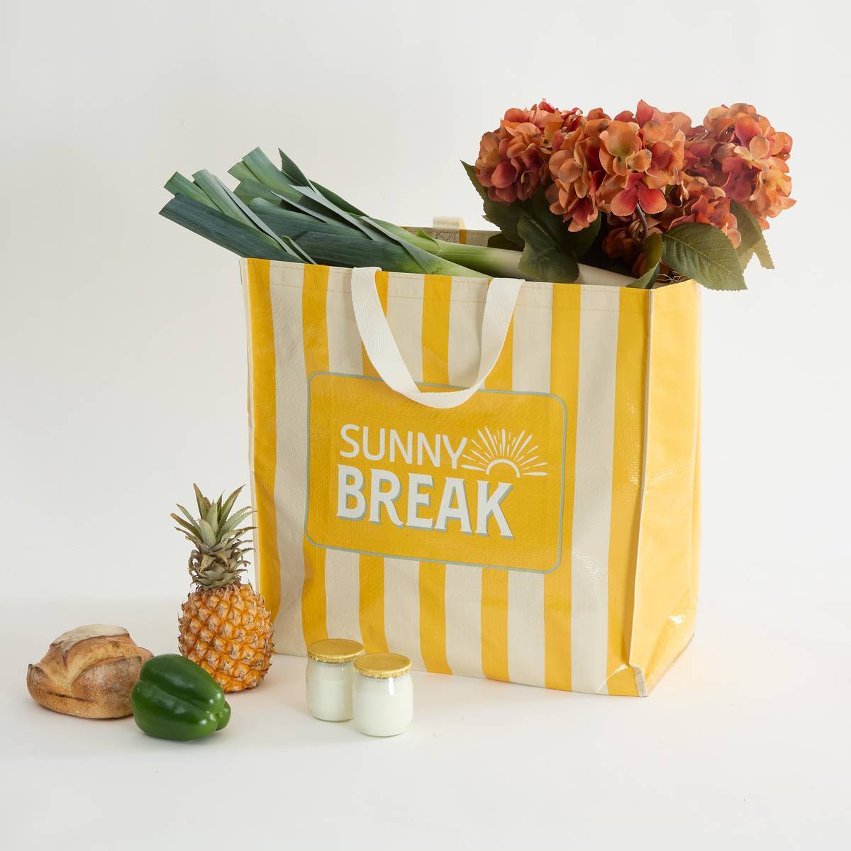 Sac de course 40,6L imprimé pause au soleil