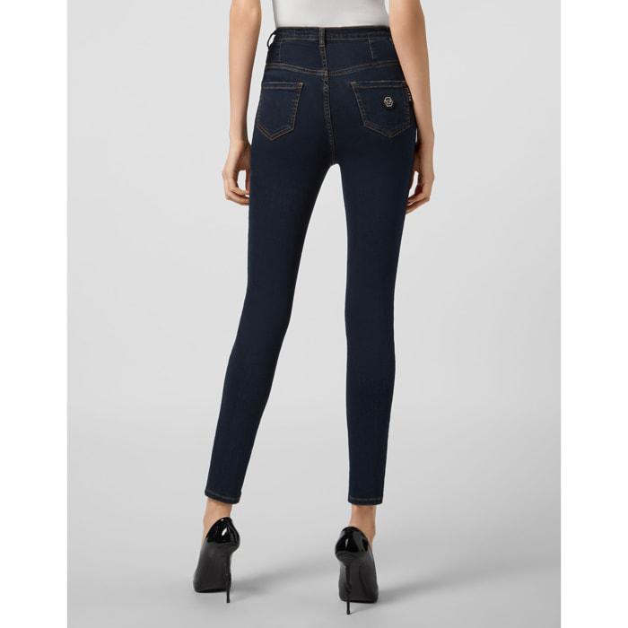 PHILIPP PLEIN Jegging de cintura alta