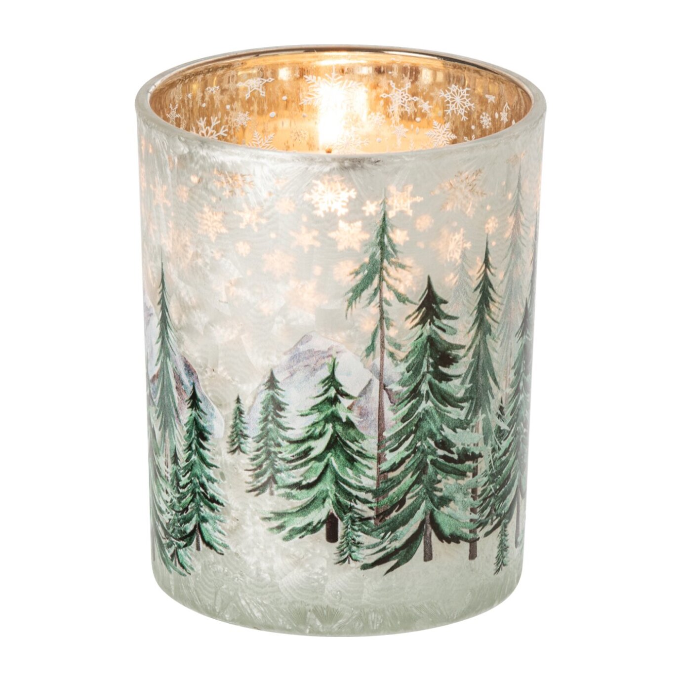 J-Line chandelier Christmas Tree - verre - blanc/vert foncé - medium - set de 2